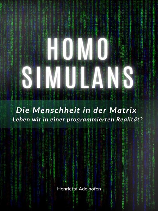 Title details for Homo Simulans by Henrietta Adelhofen - Available